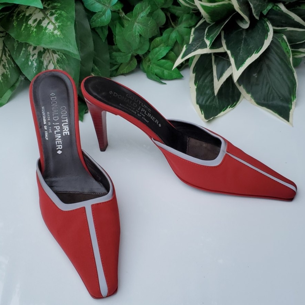 Donald J. Pliner Couture Lucky Red Heel Mules